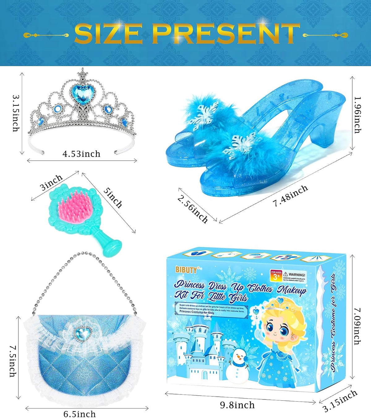Kit de maquillaje para niñas para disfrazarse, BIBUTY juego de maqu...