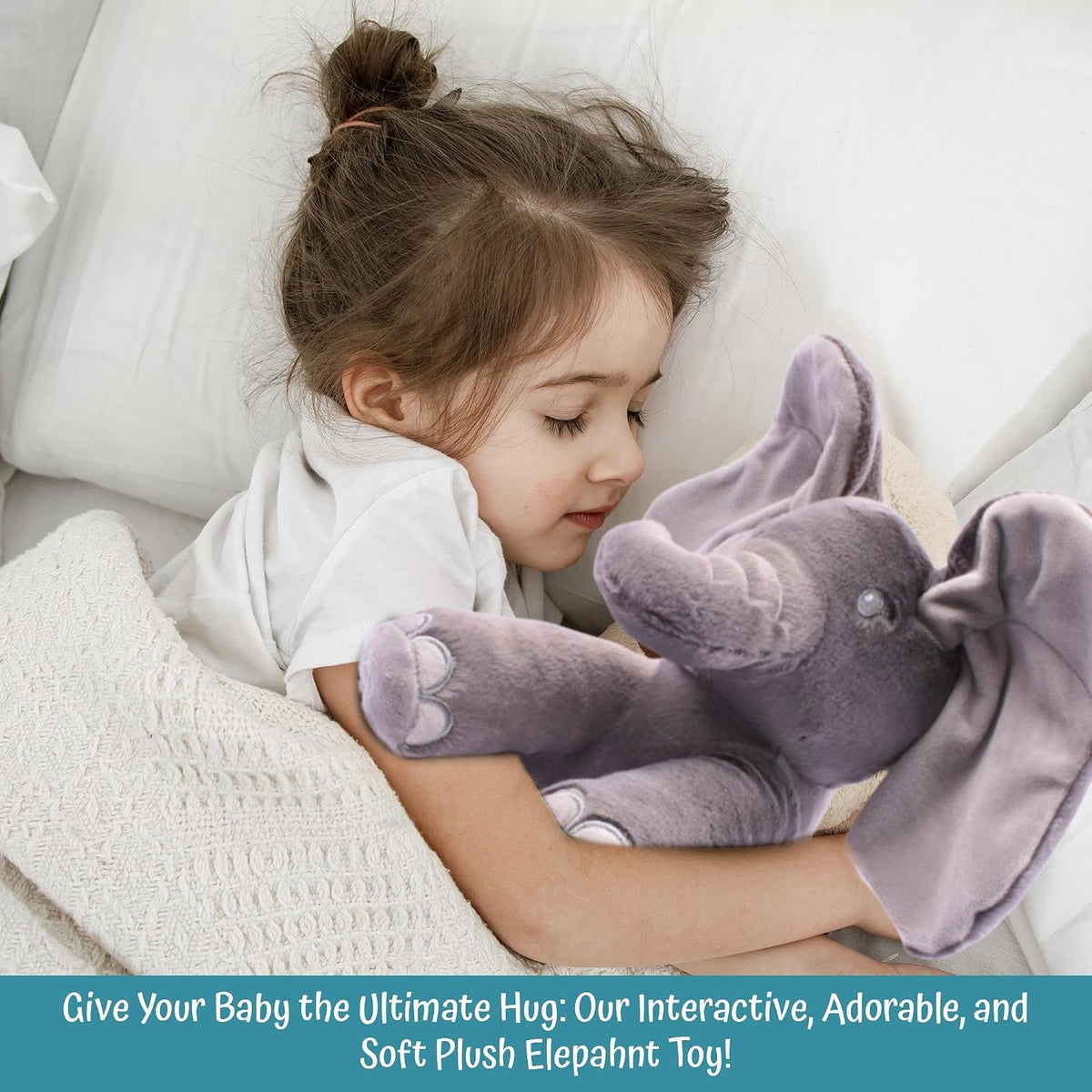 Dimple Emery Peek\u2011a\u2011Boo Elefante de peluche \u2013 Elefan...