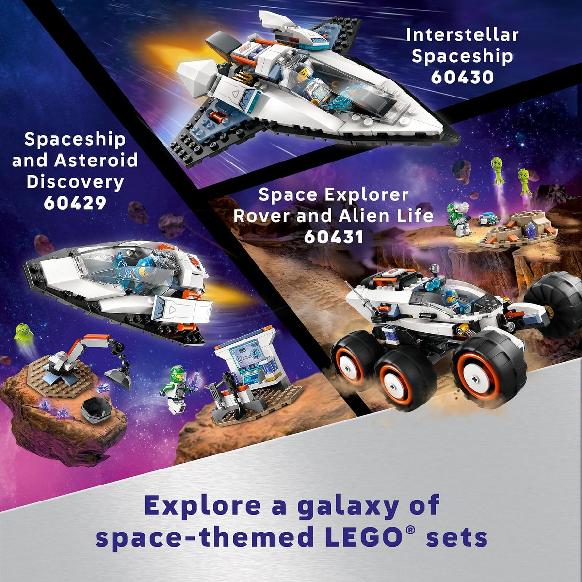 LEGO City Nave Espacial Interestelar de Juguete para Niños, Juego d...