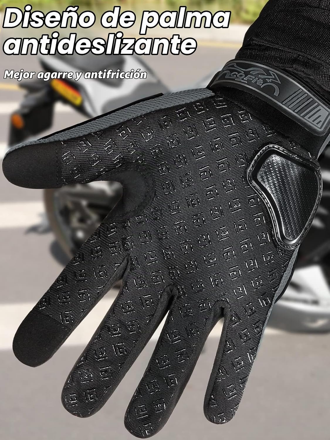 COFIT - Guantes de motocicleta con malla transpirable, guantes de m...
