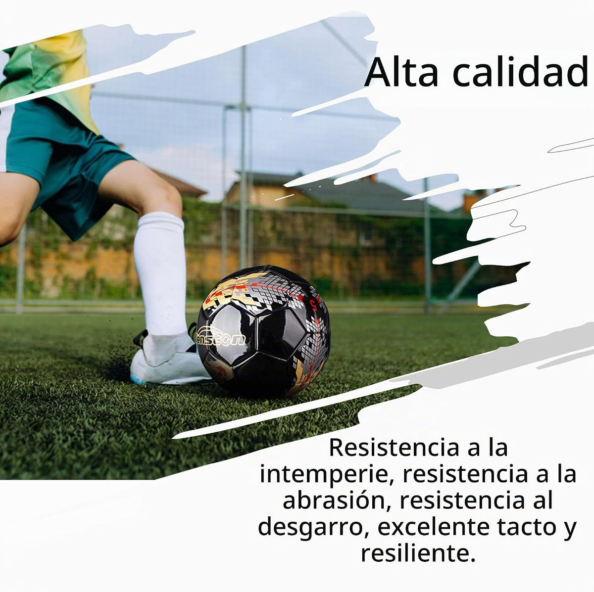 Senston Balón de fútbol talla 3 y talla 4 y talla 5 para niños y ad...