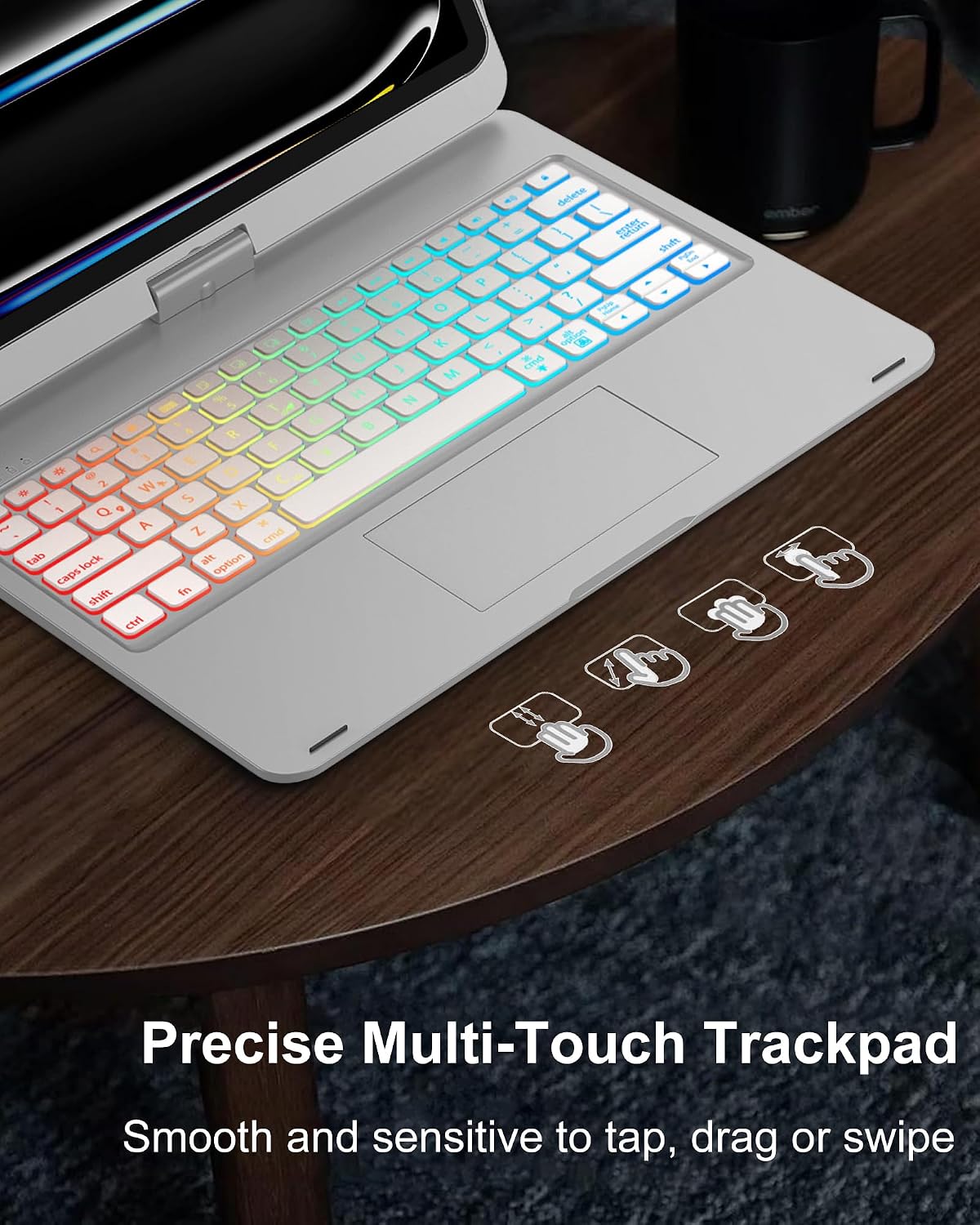 Funda giratoria con teclado para iPad Pro de 13 pulgadas M5\/M4 y i...