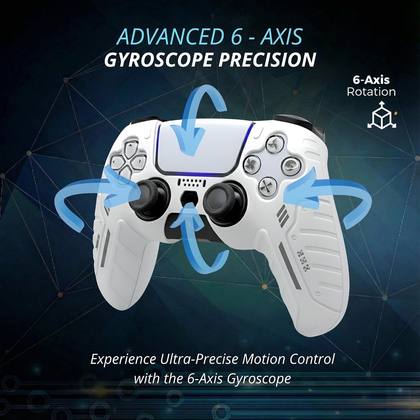 NexGami Mando Inalámbrico Compatible con PS5, Gamepad Bluetooth 5.0...