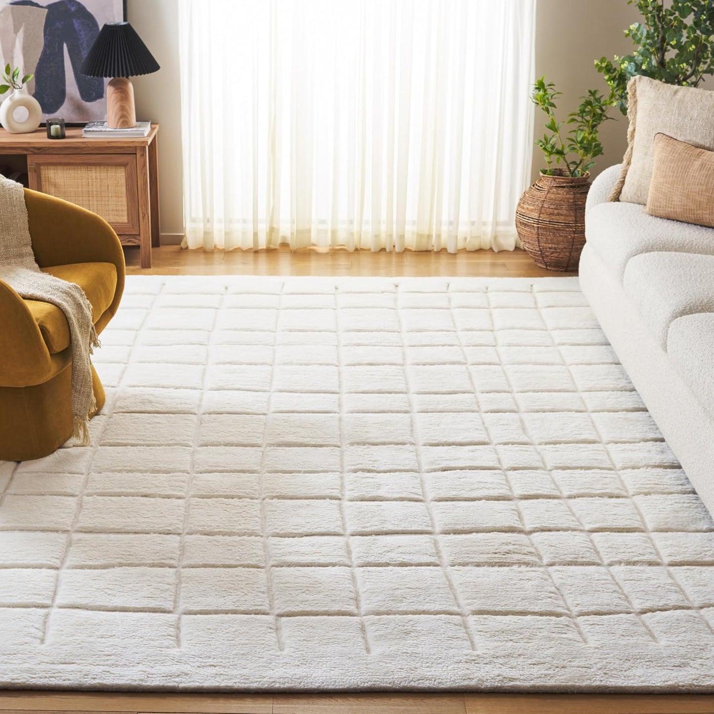 SAFAVIEH Alfombra de área de 6 x 9 pulgadas, colección Manhattan, m...