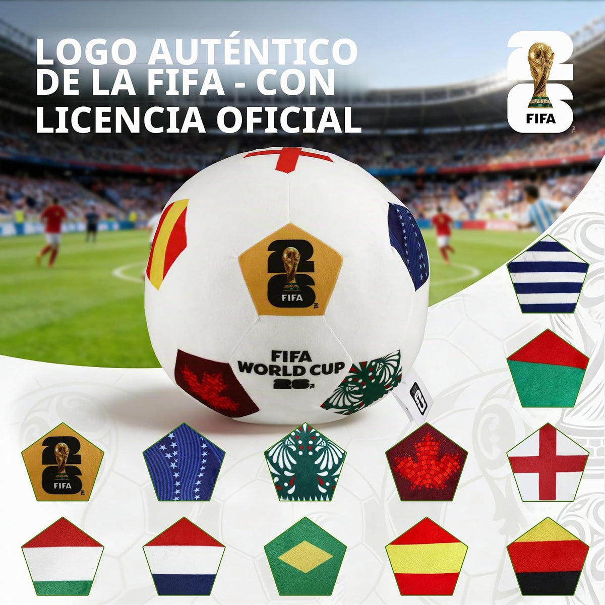 Pelota de fútbol oficial de la Copa Mundial de la FIFA 2026, almoha...