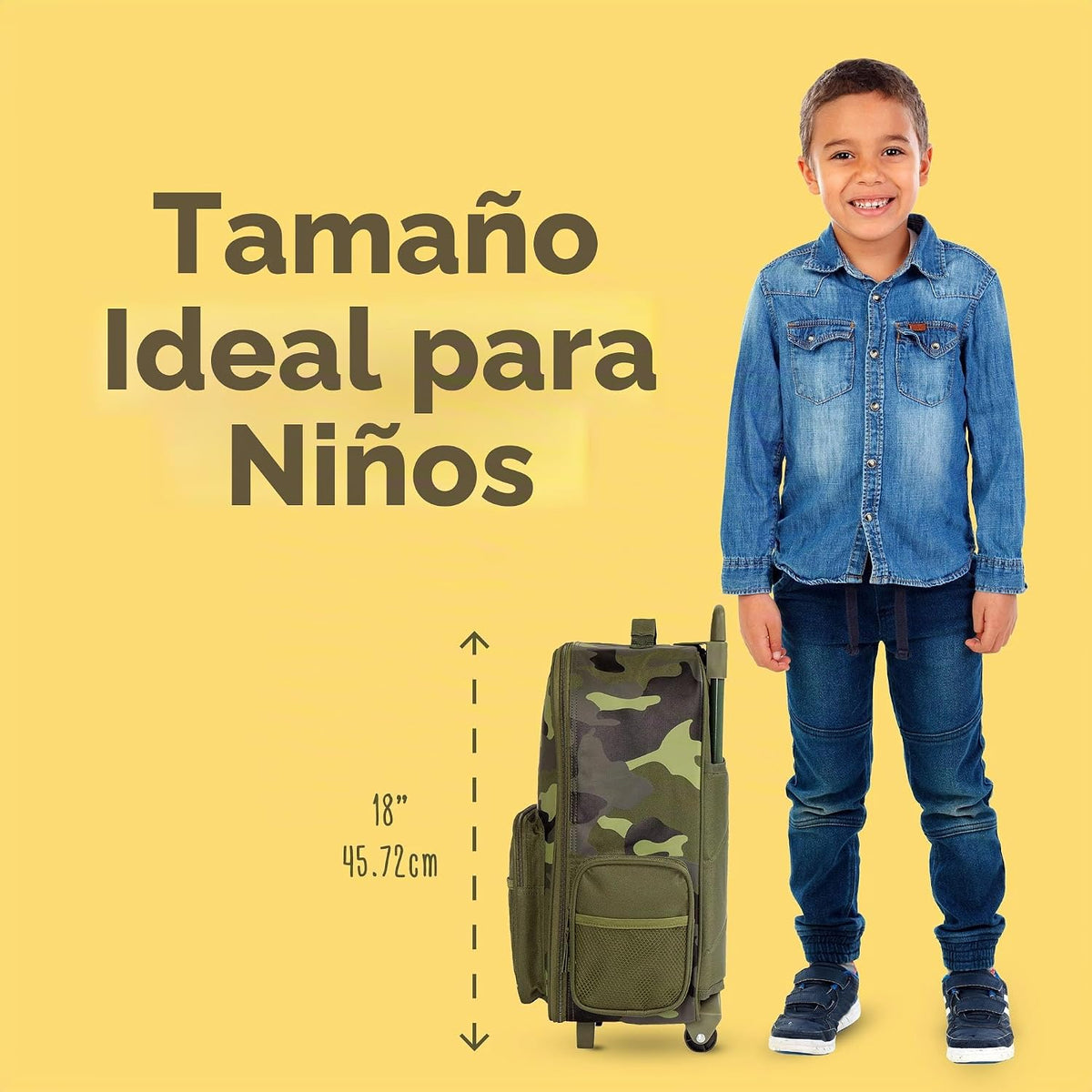 Stephen Joseph Equipaje Rodante Clásico para Niños, Equipaje para N...