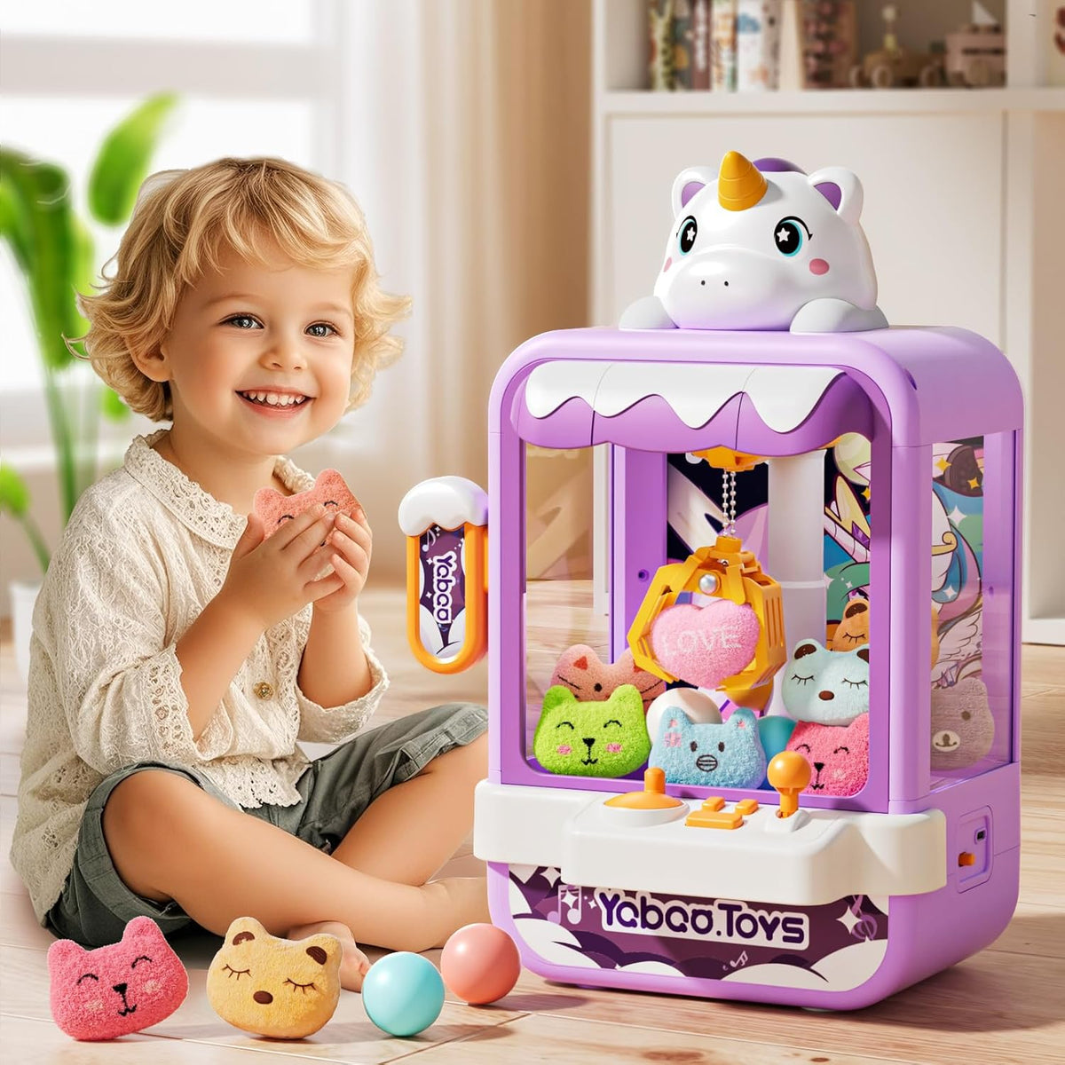 Máquina de garras para niños y niñas, máquinas expendedoras, juguet...
