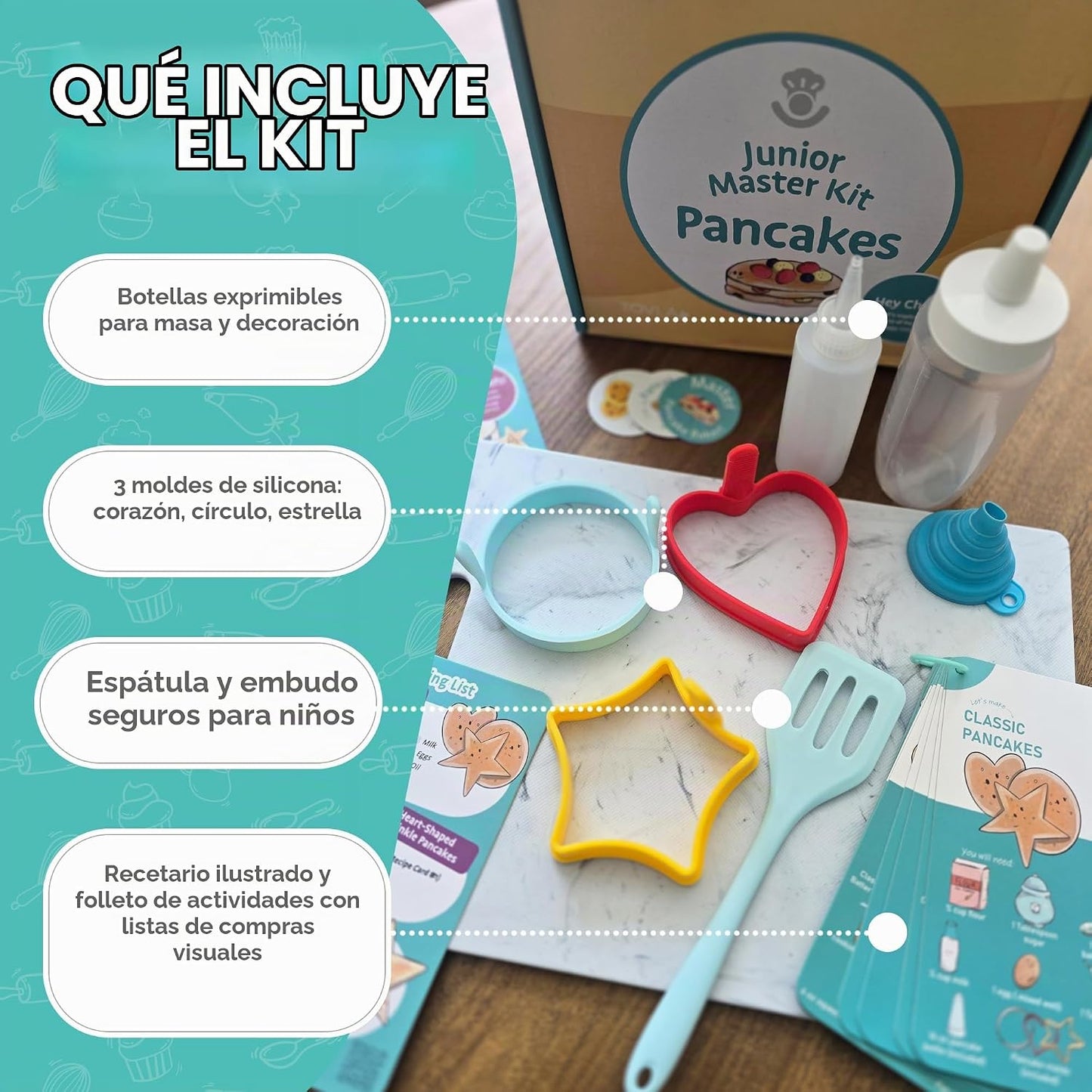 Tovla Jr. Kit definitivo para hacer panqueques para niños - Diversi...