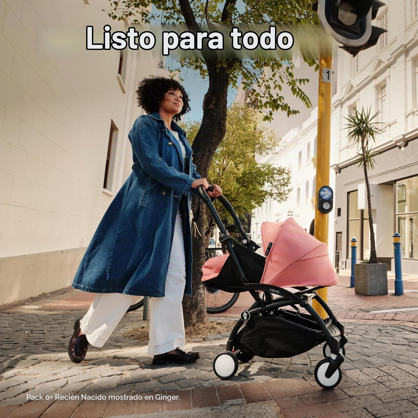 YOYO3 Cochecito de recién nacido a niño pequeño: incluye marco negr...