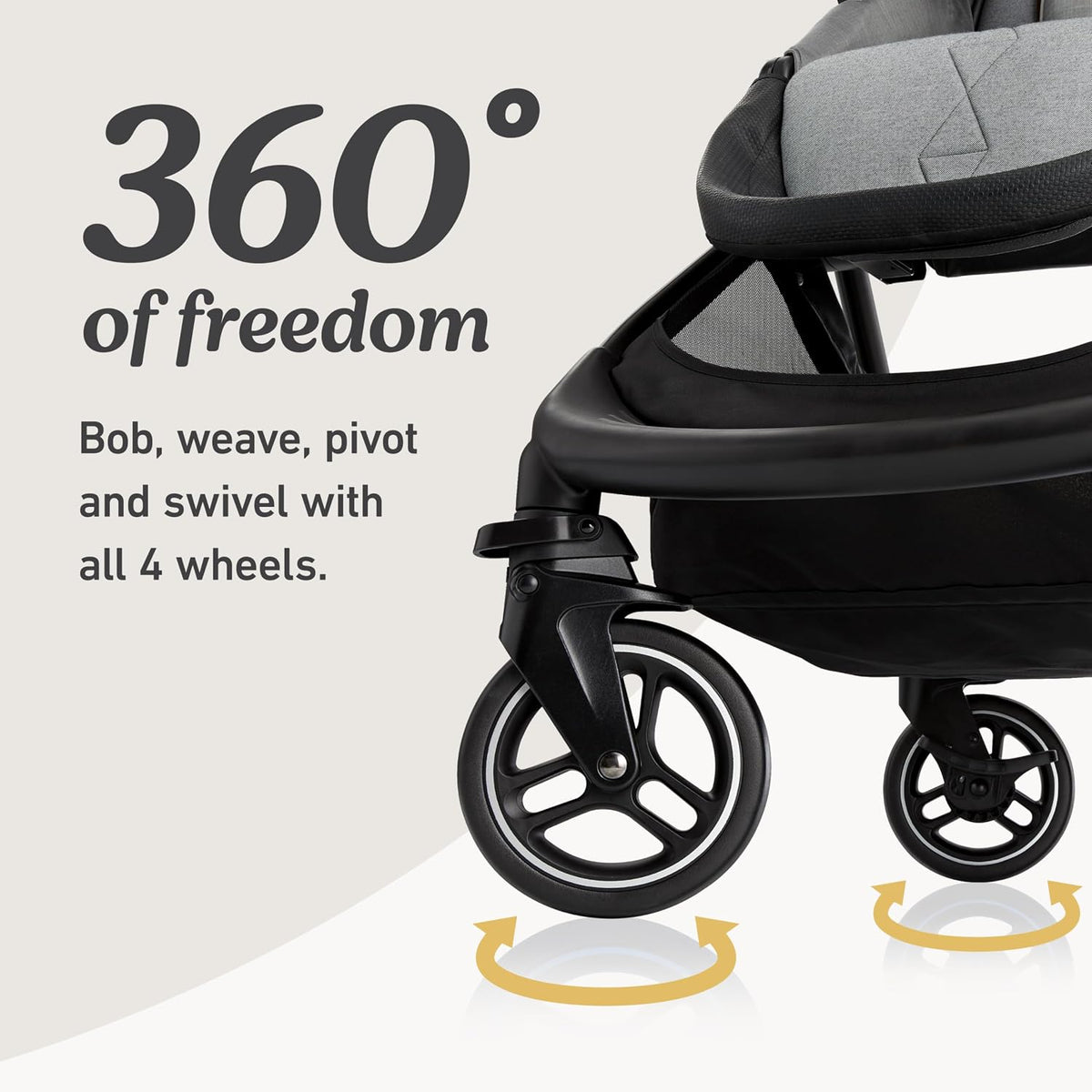 Graco Premier Modes Merge - Carriola con ruedas EZ Spin para rotaci...