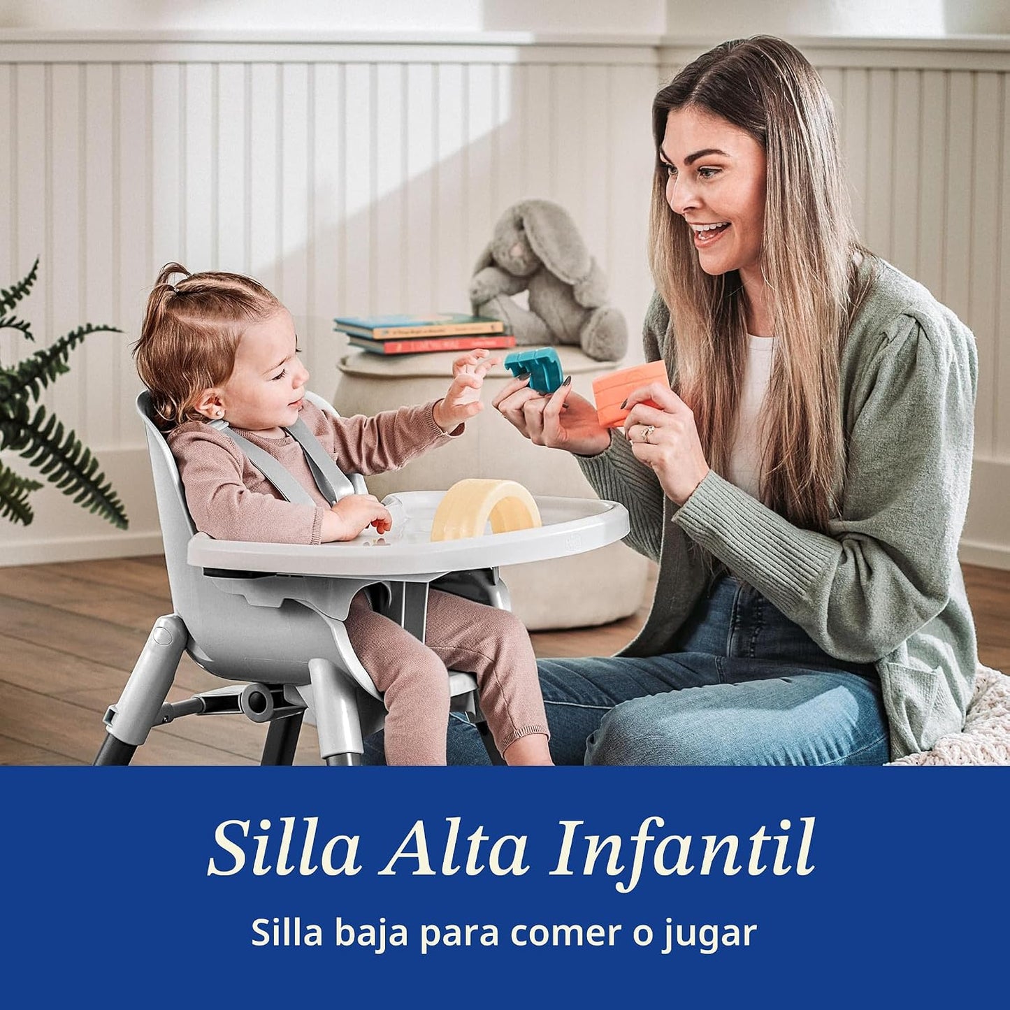Chicco Zest - Silla alta plegable 4 en 1 para bebés y niños pequeño...