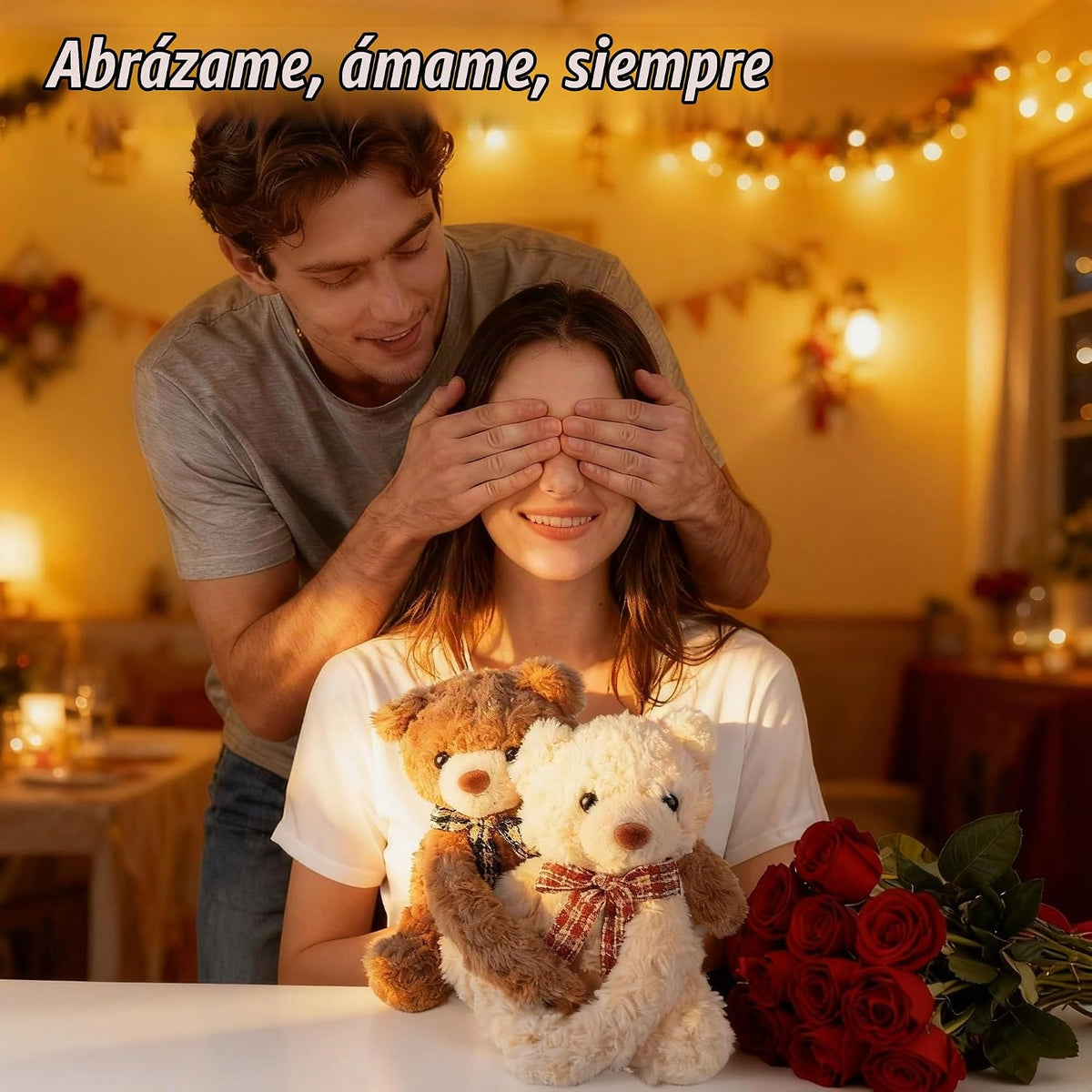 Ositos de peluche que se abrazan, Dos ositos de peluche que se abra...