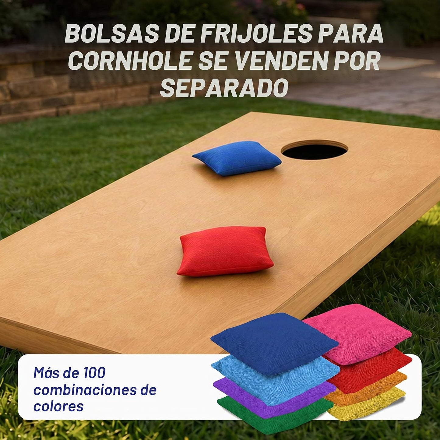 GoSports Juego de tablas de cornhole de madera de tamaño reglamenta...