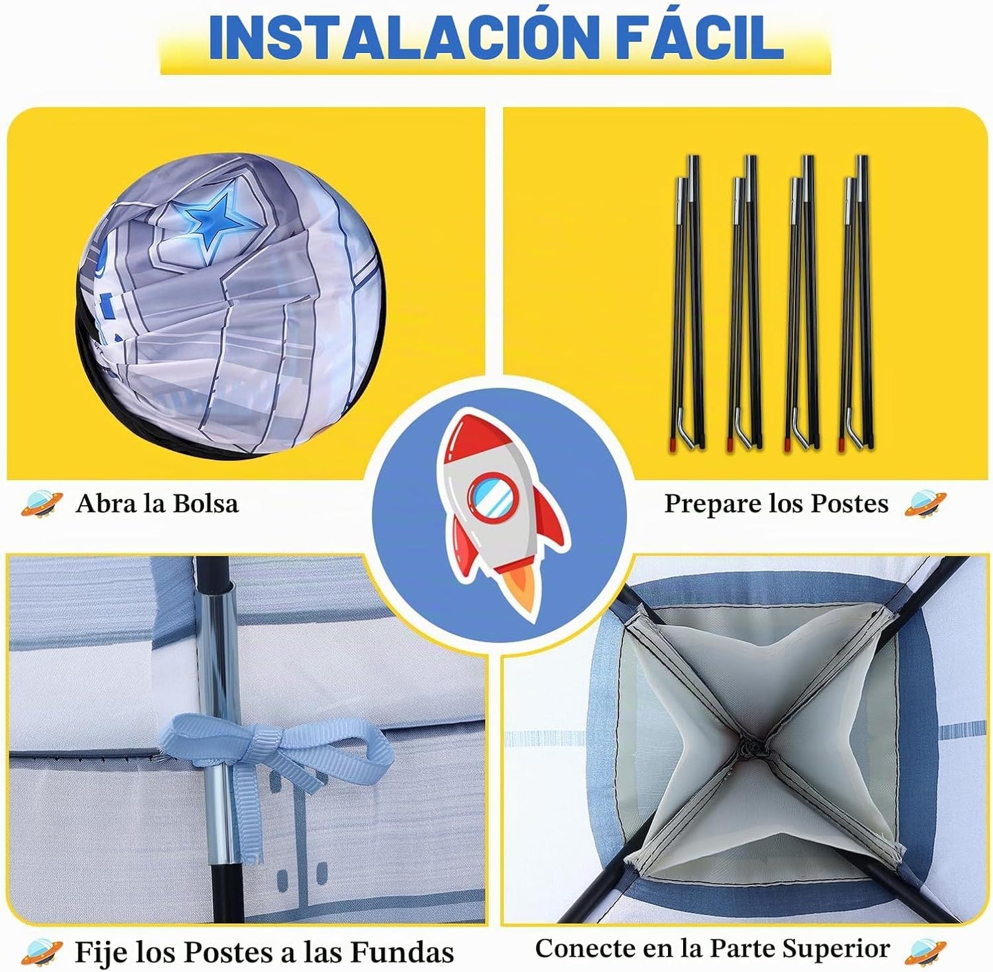 Sumbababy Tienda espacial para niños: juguete espacial para bebé- T...