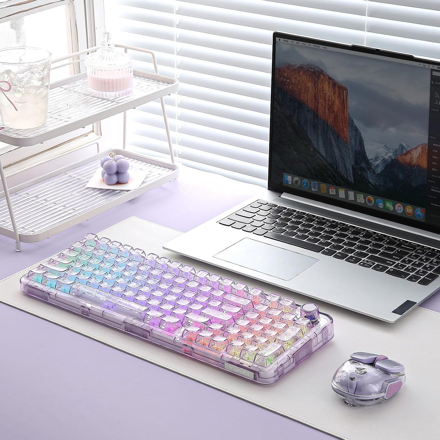 YUNZII X98 QMK\/VIA Teclado mecánico inalámbrico para juegos con pe...