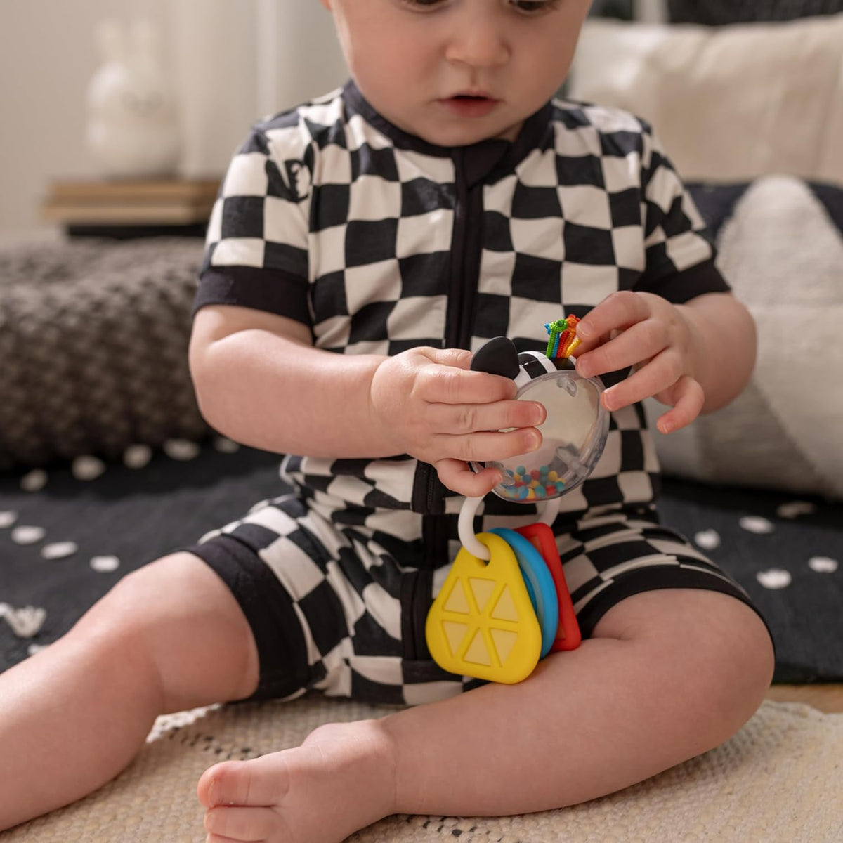Baby Einstein Shake-a-Shape - Juguete mordedor zen, multisensorial,...