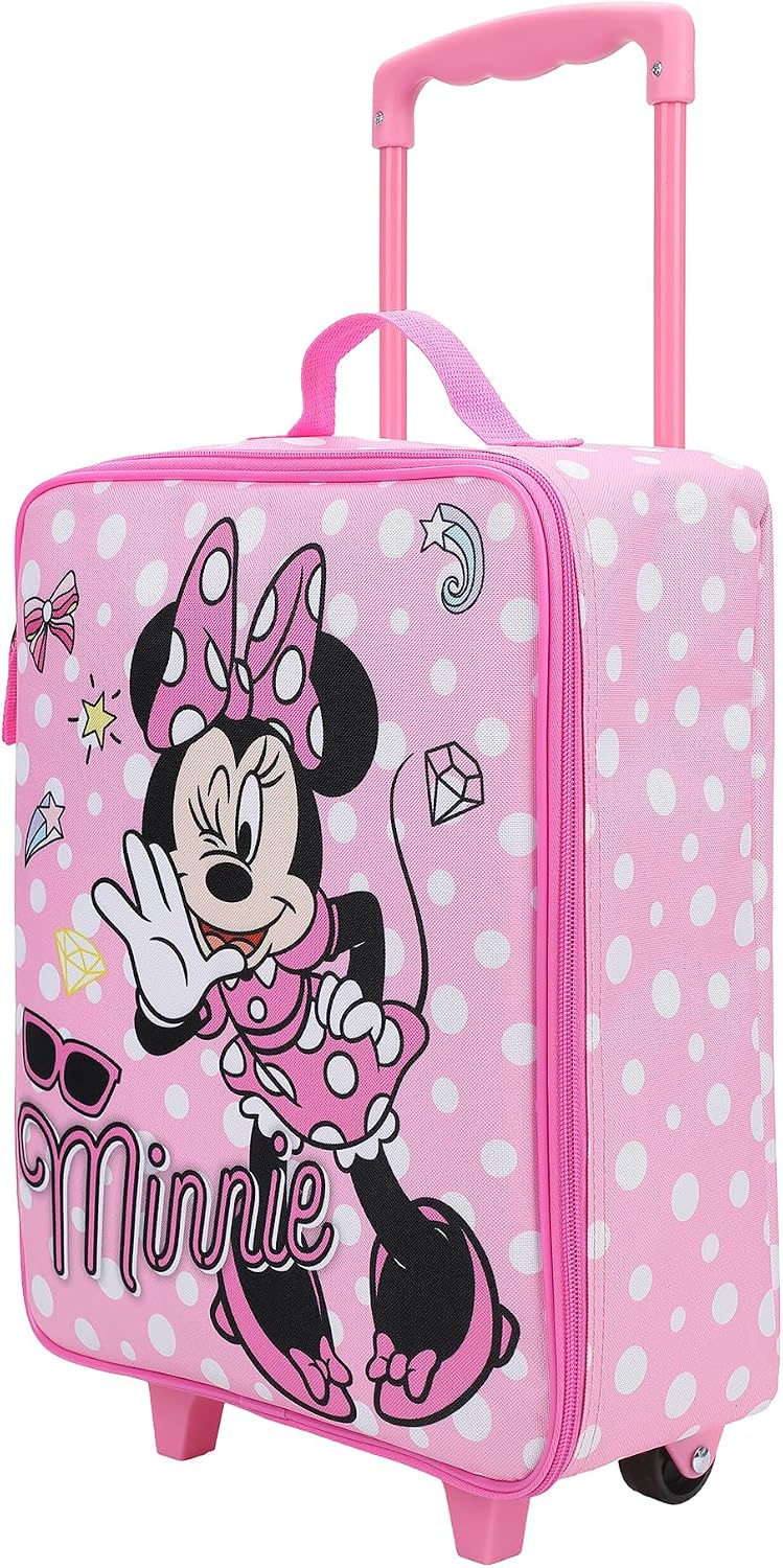 Disney Minnie Mouse - Gafas de sol y lazos, 14 pulgadas, color rosa