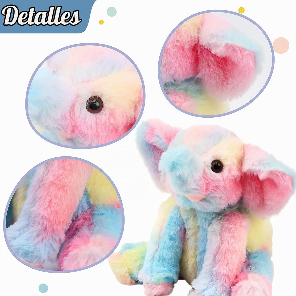 Hopearl Adorable Juguete de Elefante Bebé de Peluche Floppy Elephis...