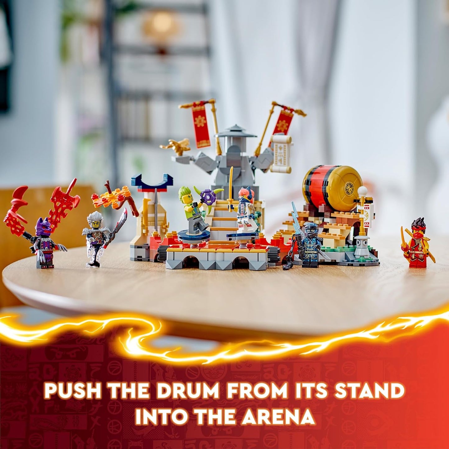 LEGO NINJAGO - Juego de arena de batalla de torneo con 6 minifigura...
