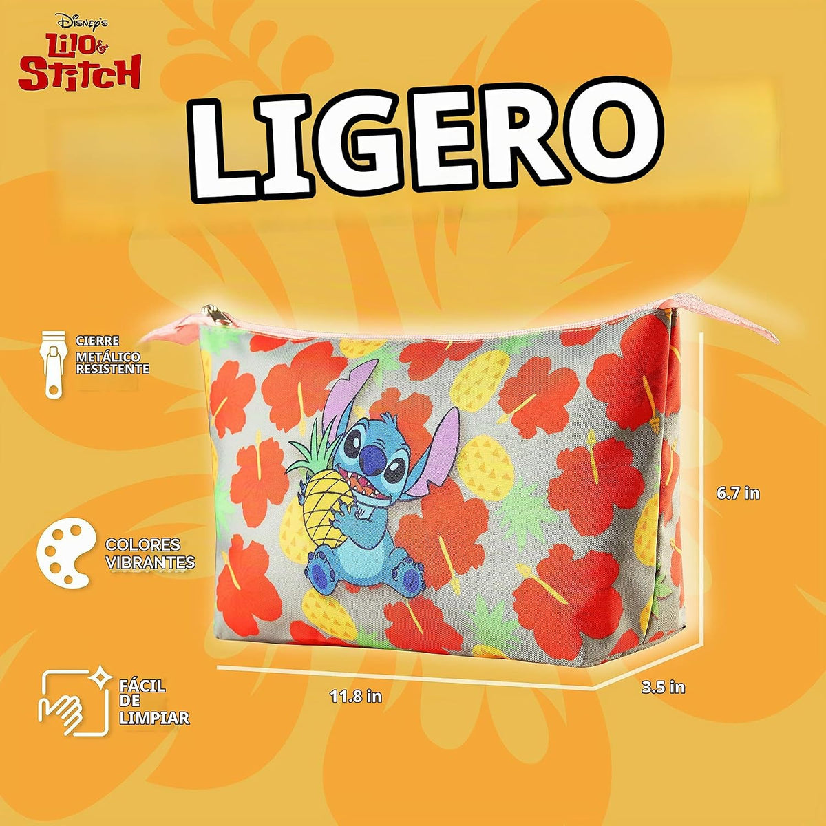Disney Regalos de Stitch para niñas, bolsa de maquillaje para adole...