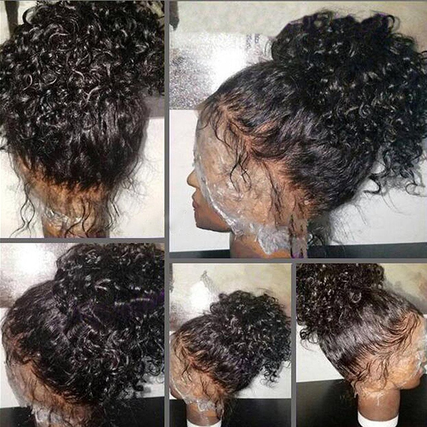 Peluca de cabello humano Remy brasileño con encaje frontal de 13x6,...