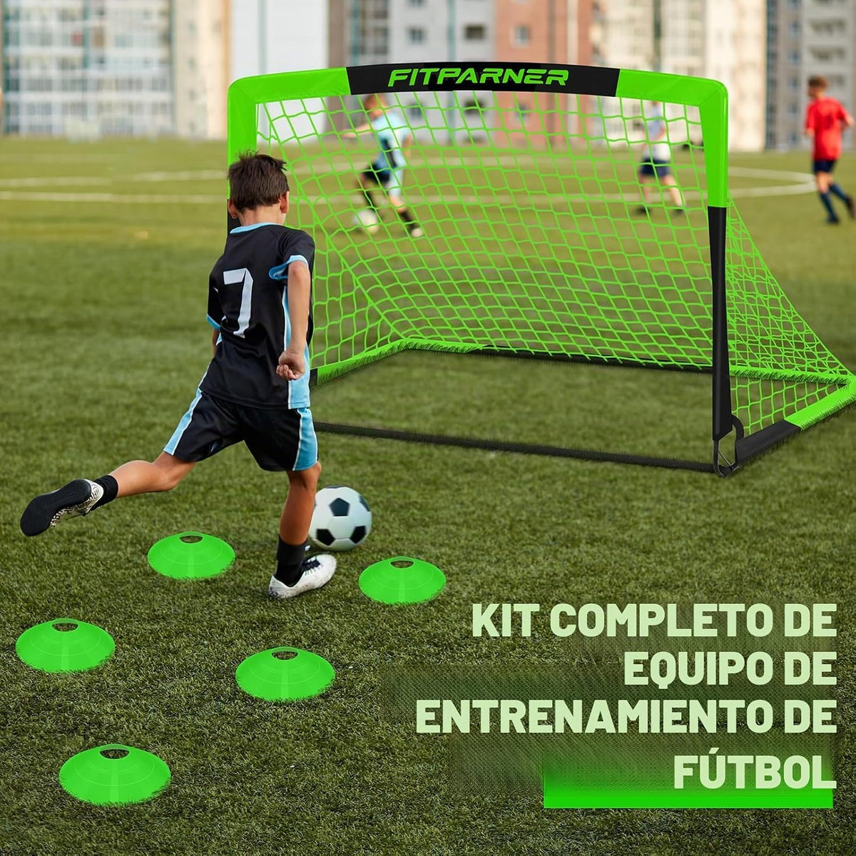 FITPARNER Arcos de Fútbol para Niños para Patio Trasero - Juego de...