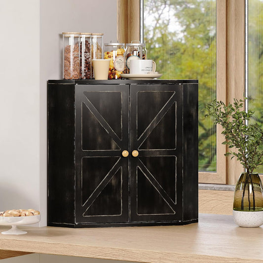 Trironsun Panera esquinera para encimera de cocina, contenedor de a...