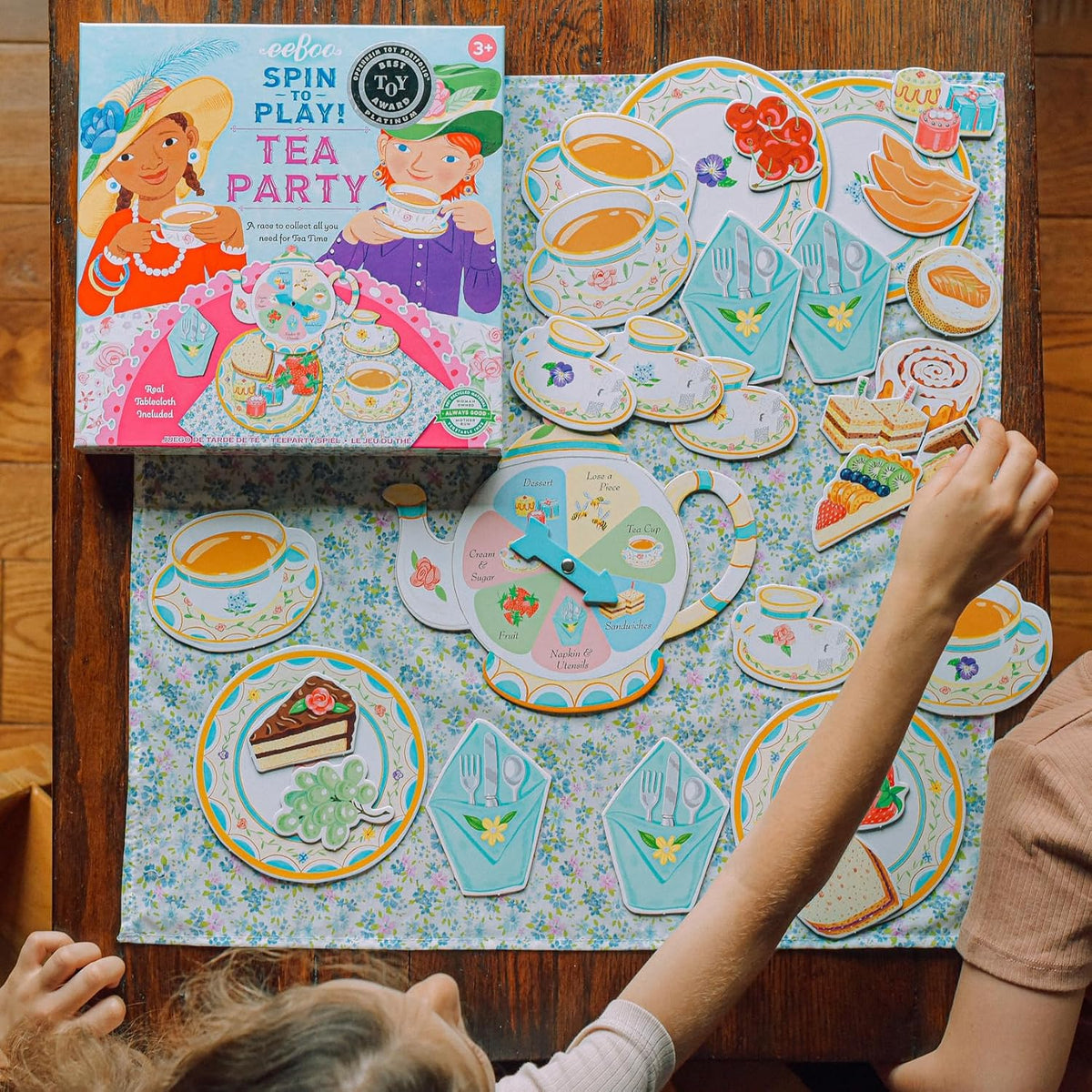 eeBoo: Juego giratorio de fiesta de té, desarrolla paciencia y habi...