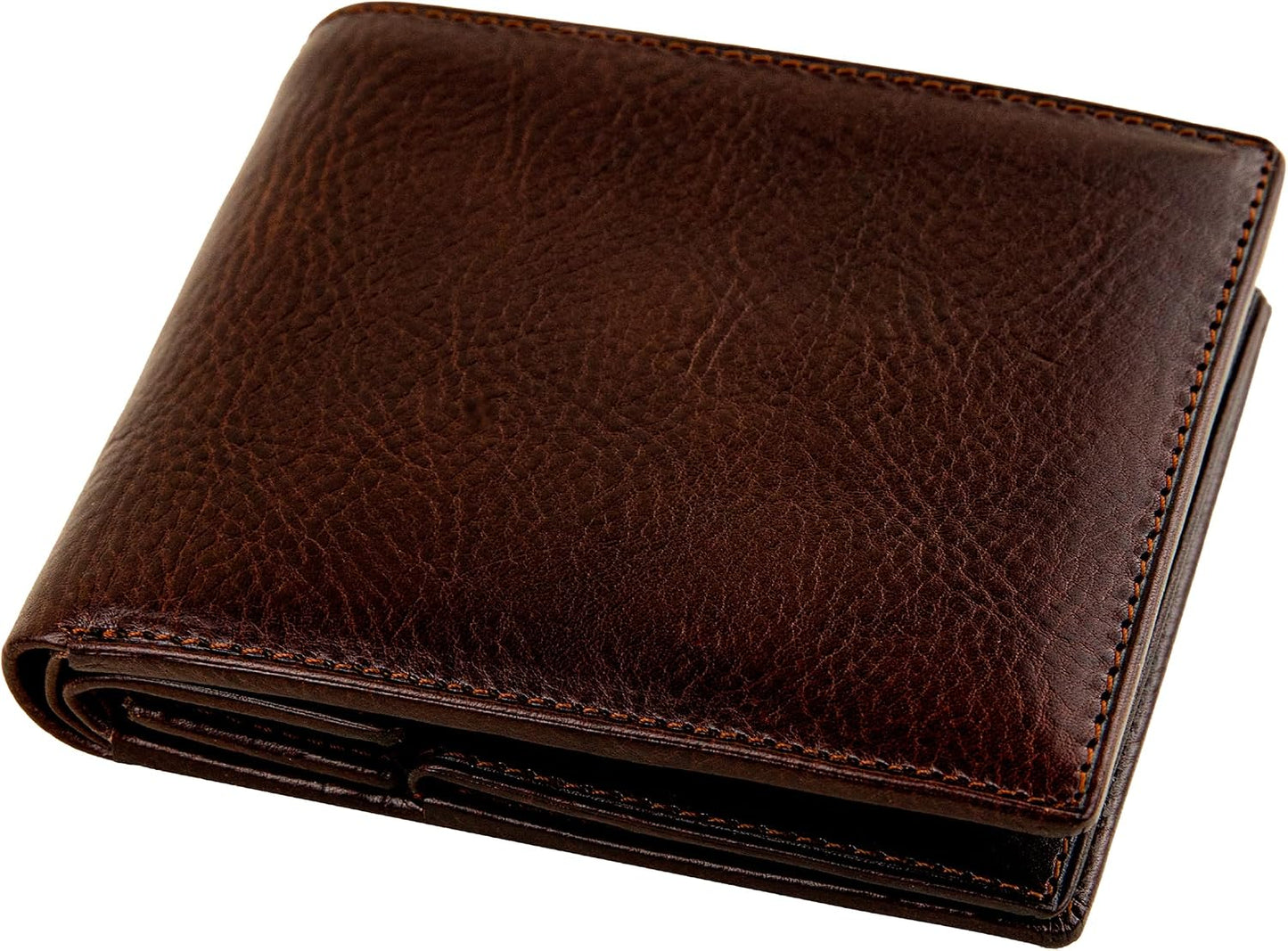Cartera de cuero Time Resistance para hombres - Billetera para homb...