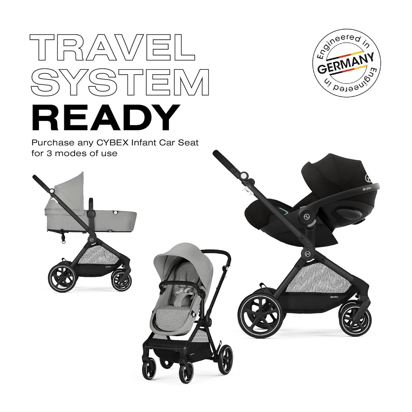 Cybex EOS - Cochecito de bebé 2 en 1 para recién nacidos, bebés y n...