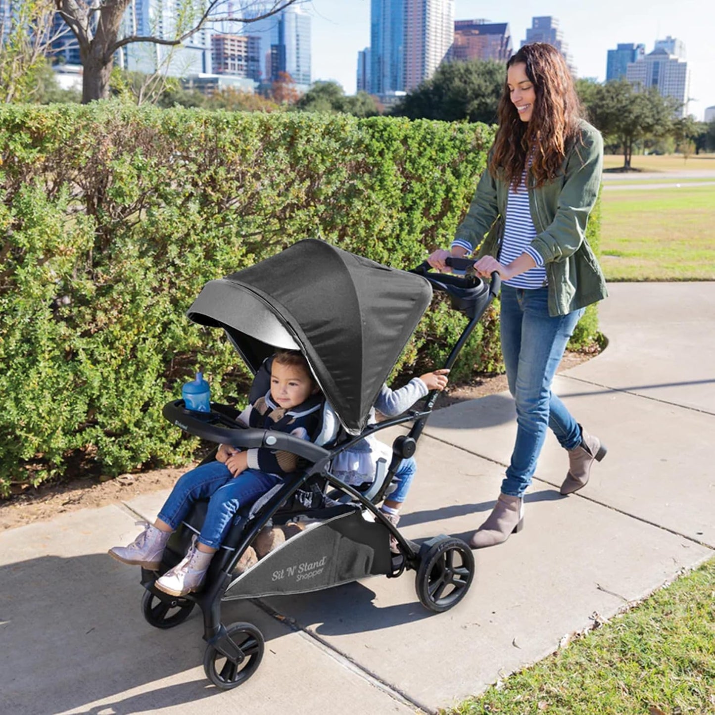 Baby Trend Sit N' Stand Cochecito de Compras Plegable 5 en 1 pa...