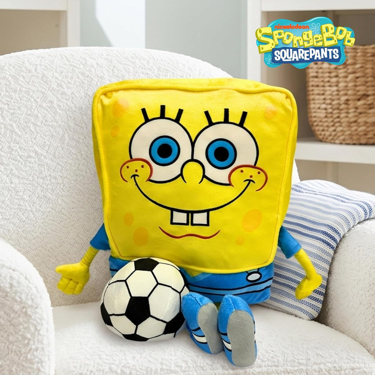 Franco Bob Esponja - Ropa de cama para niños, súper suave y acogedo...