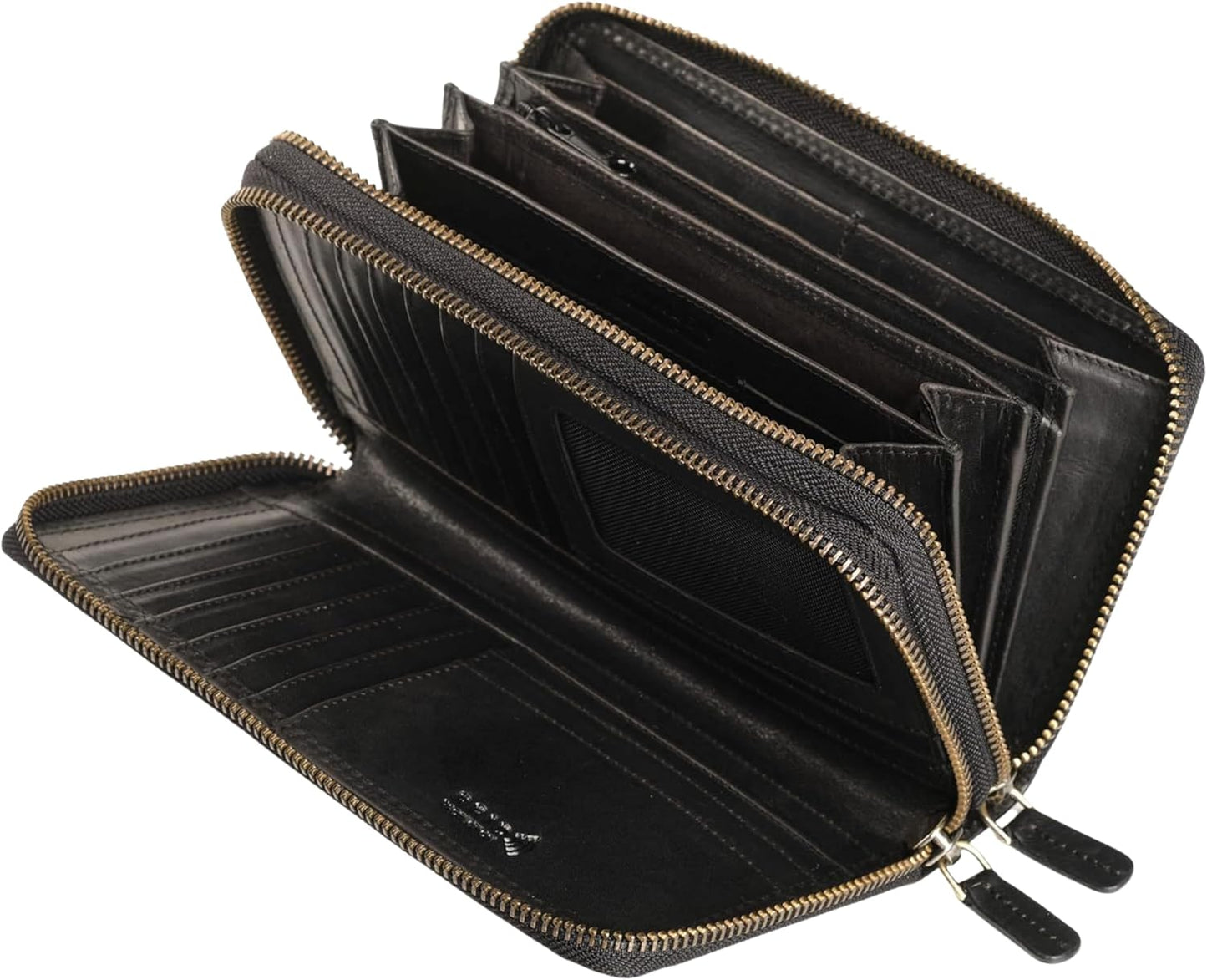 Lavalen Cartera RFID de cuero para mujer \u2013 Moderna cartera RFI...