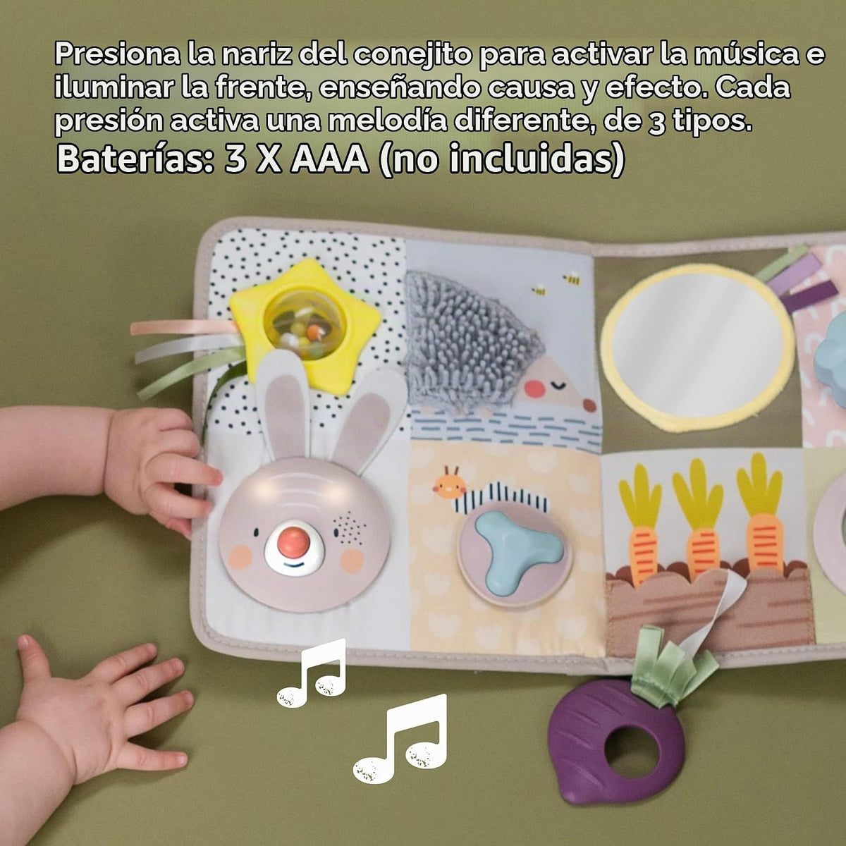 Taf Toys Tablero de actividades para recién nacidos y niños pequeño...