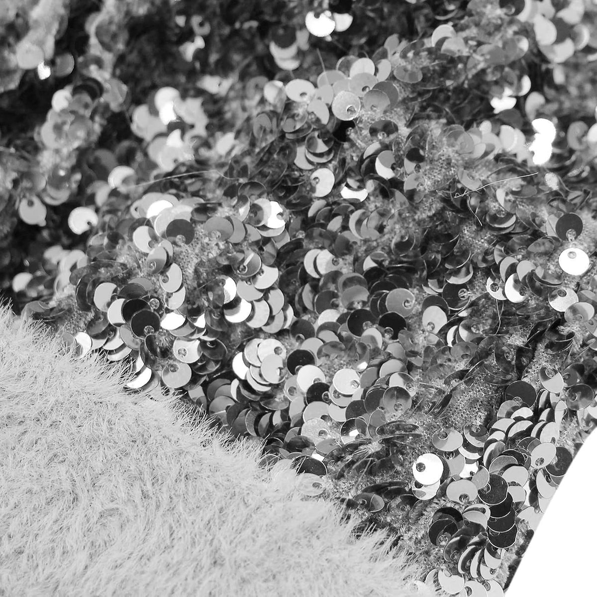 Caviotess Gorro de punto con lentejuelas brillantes para mujer, gor...
