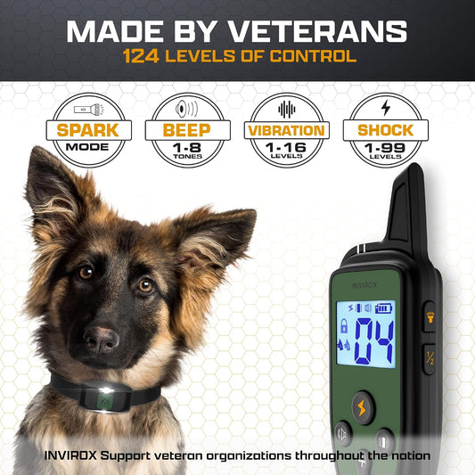 INVIROX Collar de entrenamiento para perros grandes X2 [Spark K9] 1...