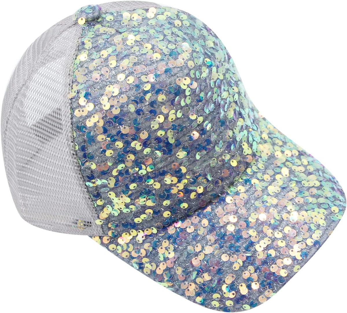 BOLLEY JOSS Gorra de béisbol con lentejuelas para mujeres y niñas,...