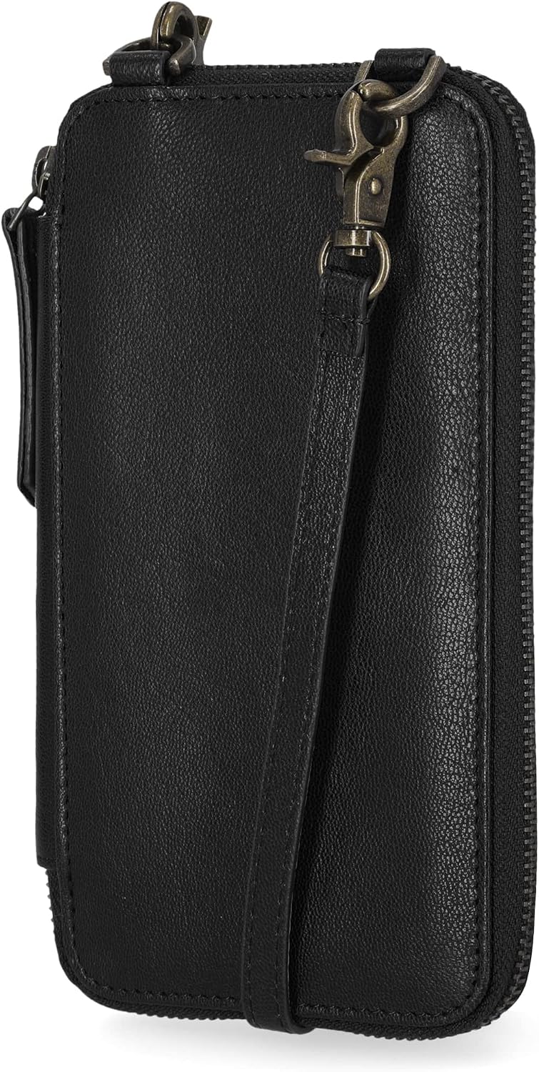 Timberland - Bolso cruzado de cuero RFID para teléfono de mujer