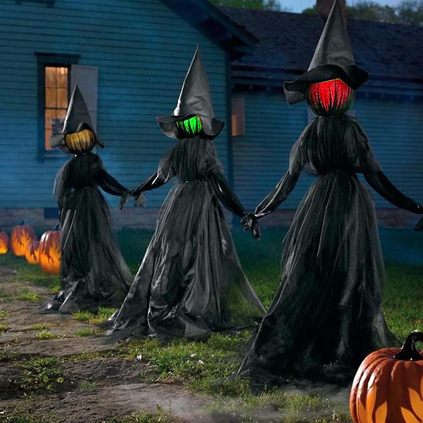 Dazzle Bright Decoraciones de Halloween, juego de 3 brujas de Hallo...