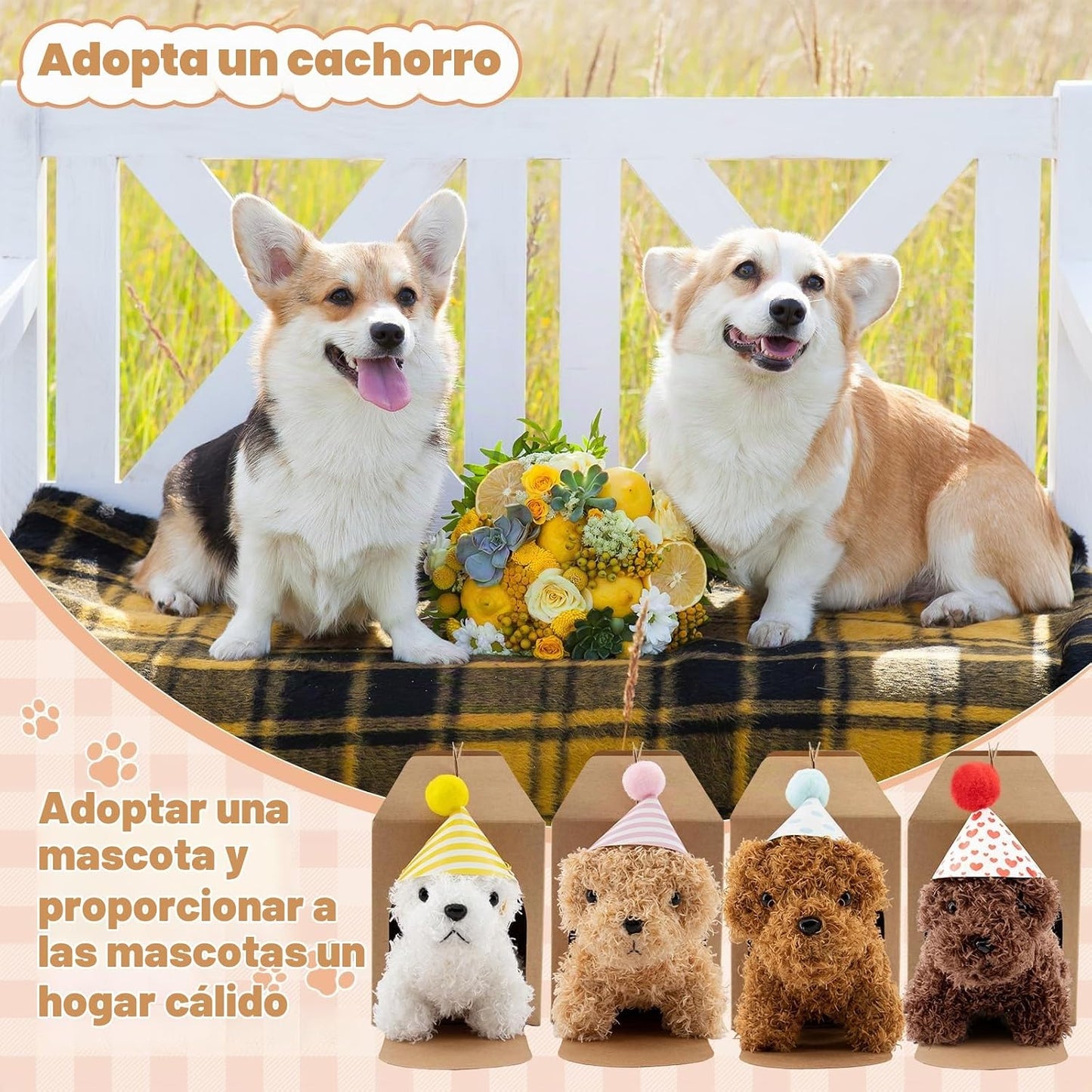 Rigibright 90 piezas de sorpresas de fiesta de adoptar un cachorro,...