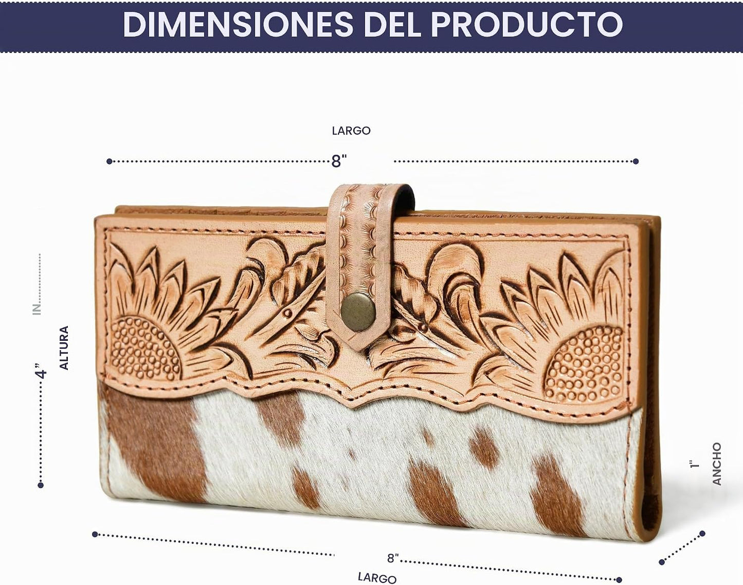 Merbaa Wild West - Cartera de piel de vaca para mujer, la mejor ide...