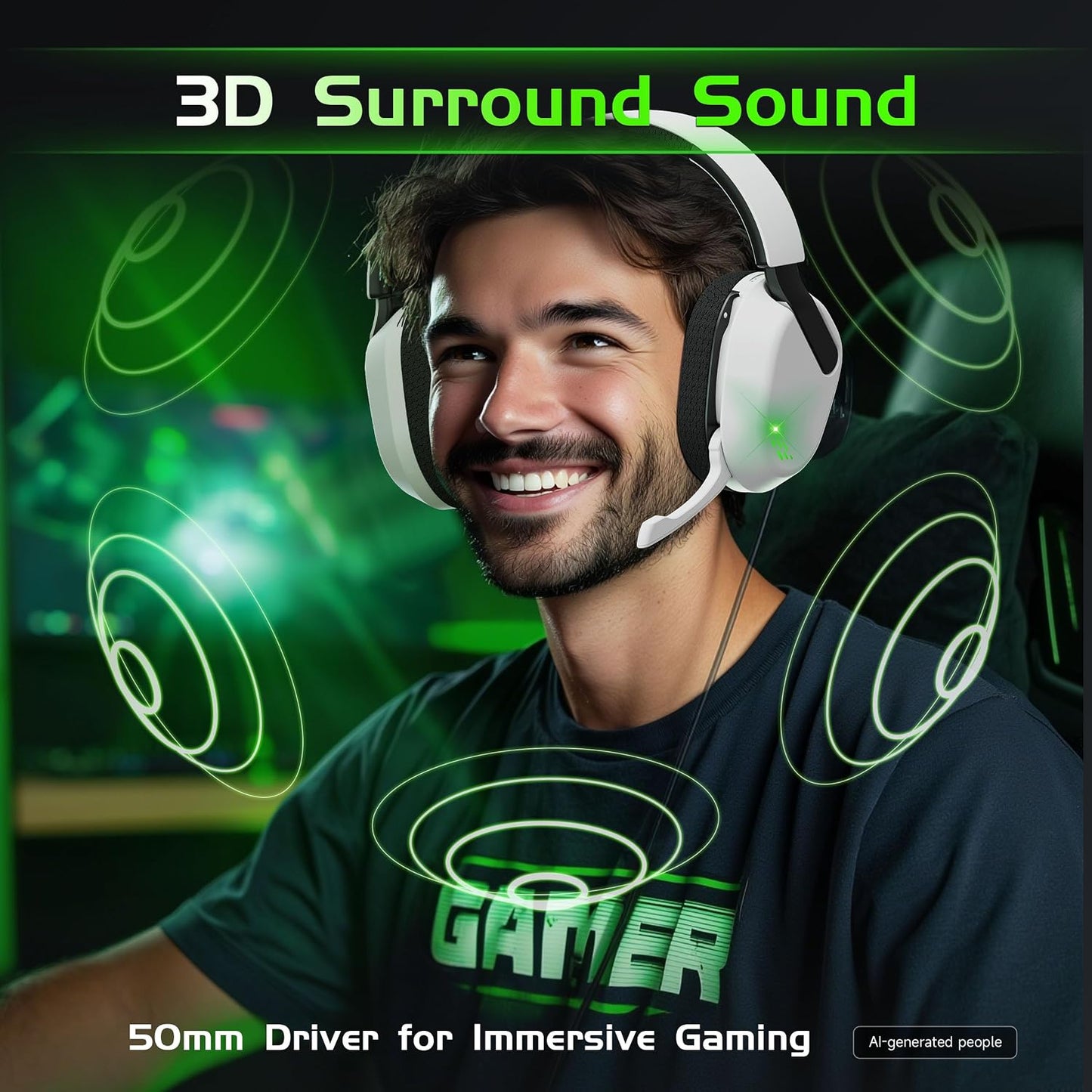 Gvyugke Auriculares inalámbricos para juegos para Xbox Series X\/S,...