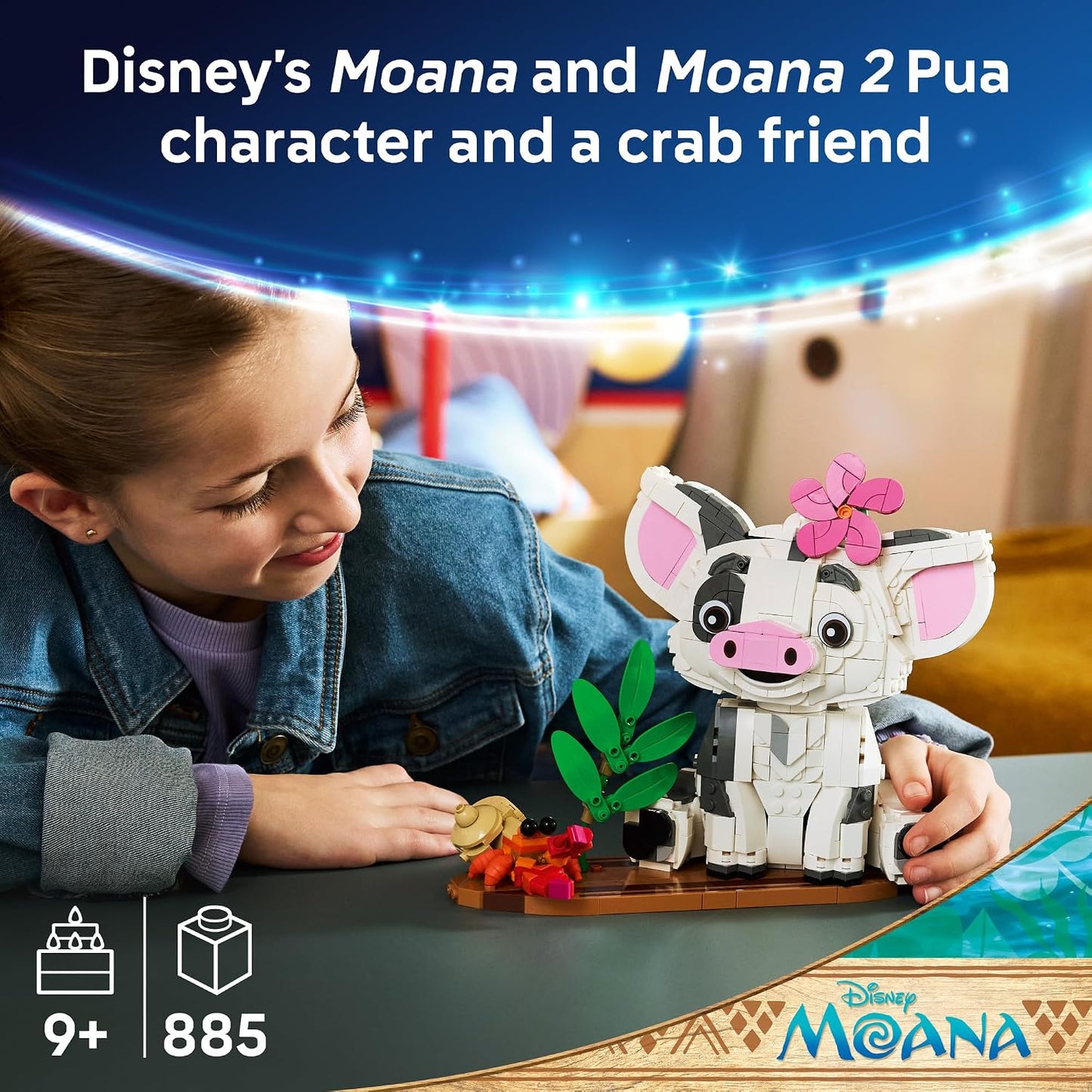 LEGO Disney Moana Púa 43292 | Juguetes de construcción para niñas y...