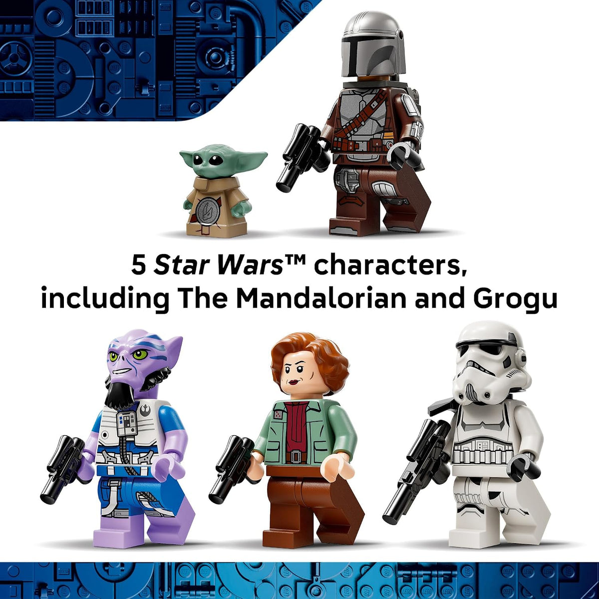 LEGO Star Wars: The Mandalorian y Grogu The Razor Crest Juguete de...