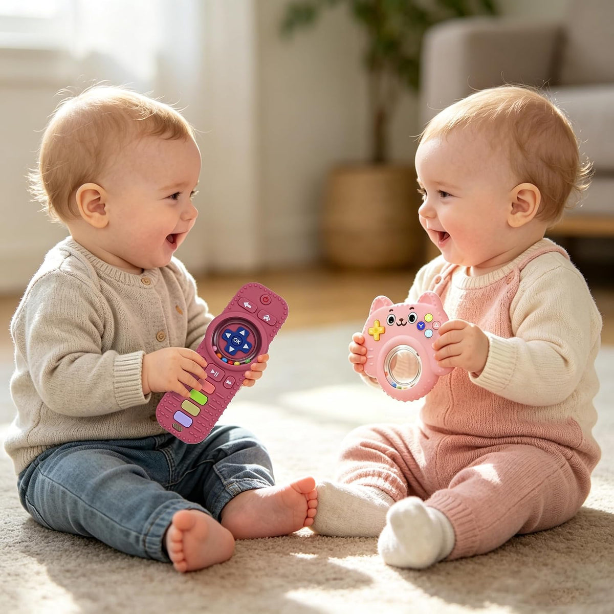 Chuya Baby Toys Baby TV - Juguetes de dentición con control remoto,...