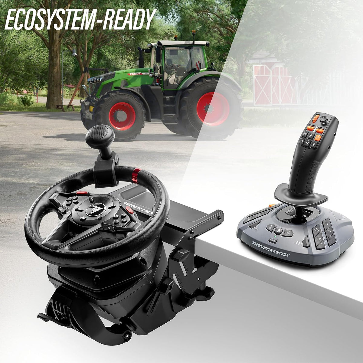Thrustmaster SimTask FarmStick, Joystick Multifuncional para Simula...