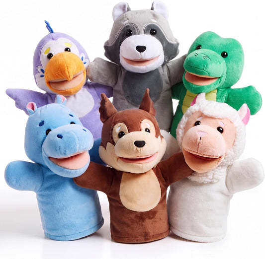 JOYIN - Juego de marionetas de mano para niños con boca de trabajo,...