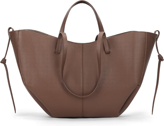 Juoxeepy Bolsa de trabajo de piel sintética para mujer, bolso de ma...