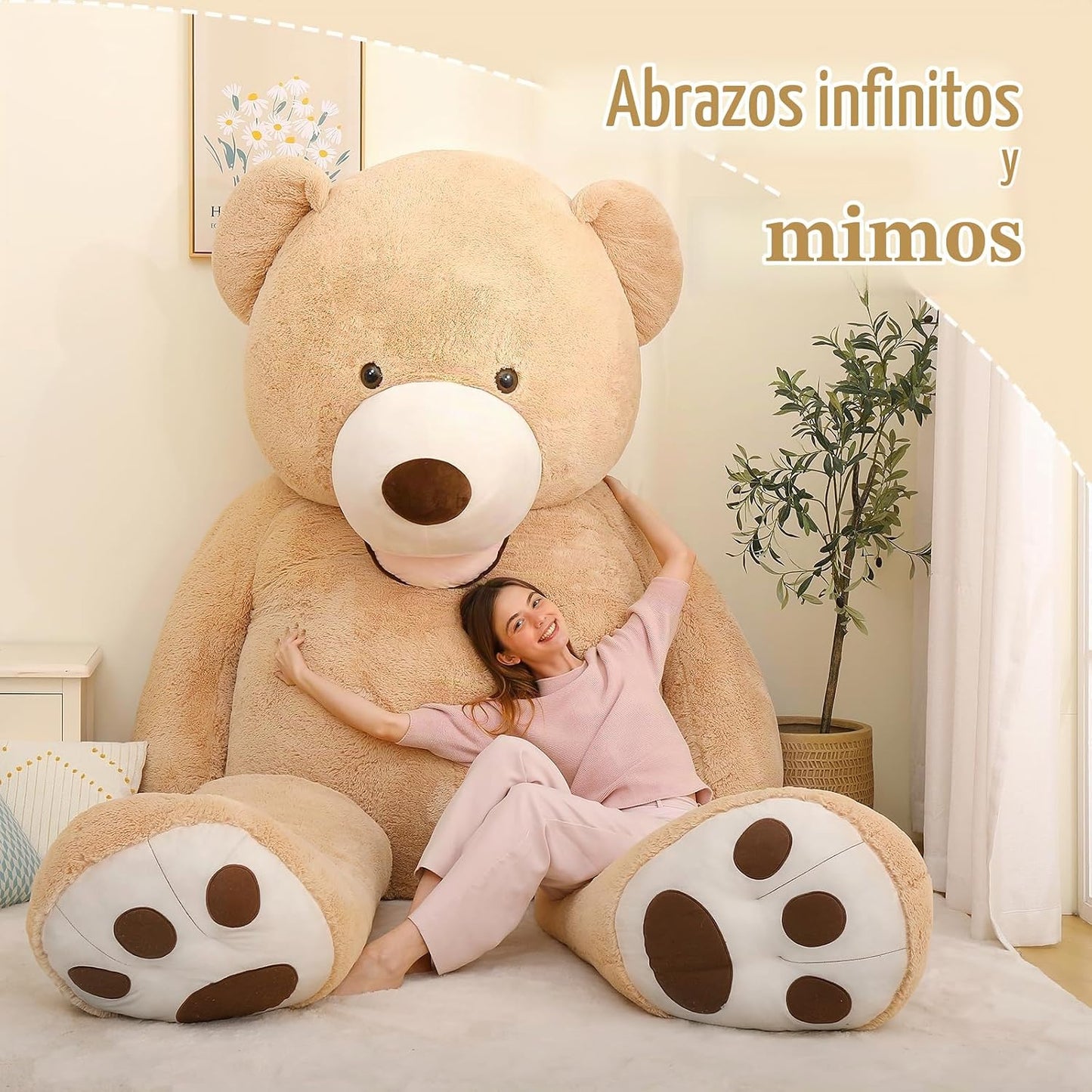 MaoGoLan Oso de Peluche Gigante Relleno, 10 Pies de Alto, Felpa de...