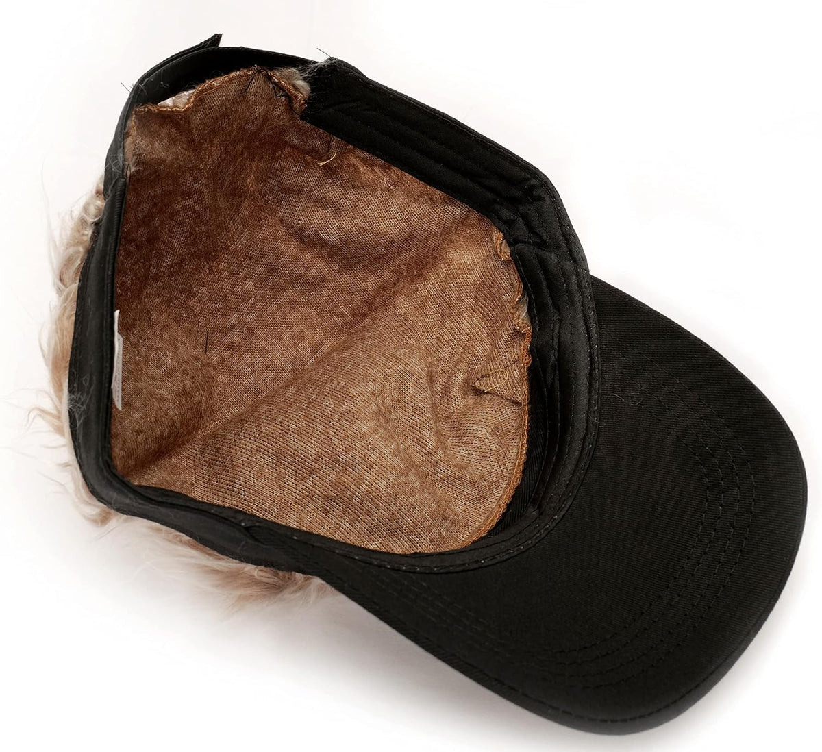 Gorra con visera para hombre con cabello falso, gorra con cabello p...